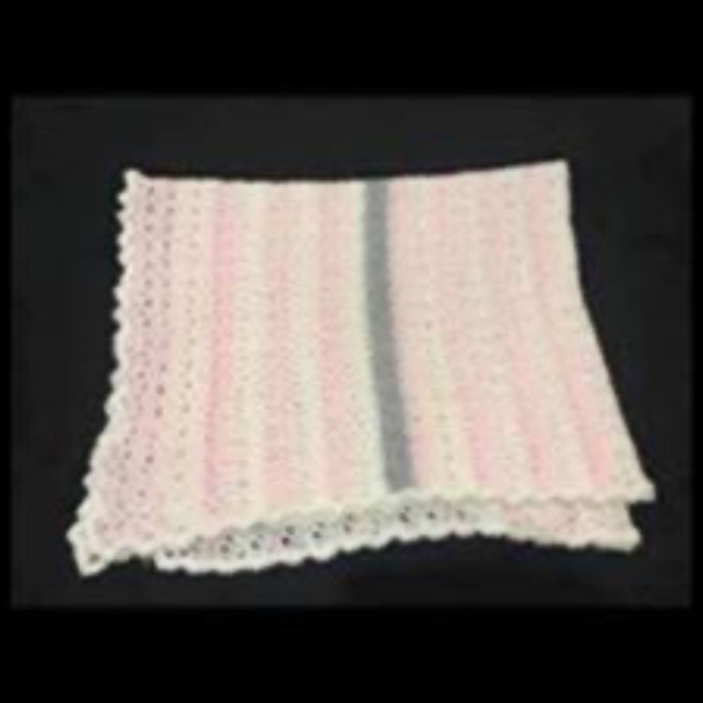 Baby girl afghan handmade.